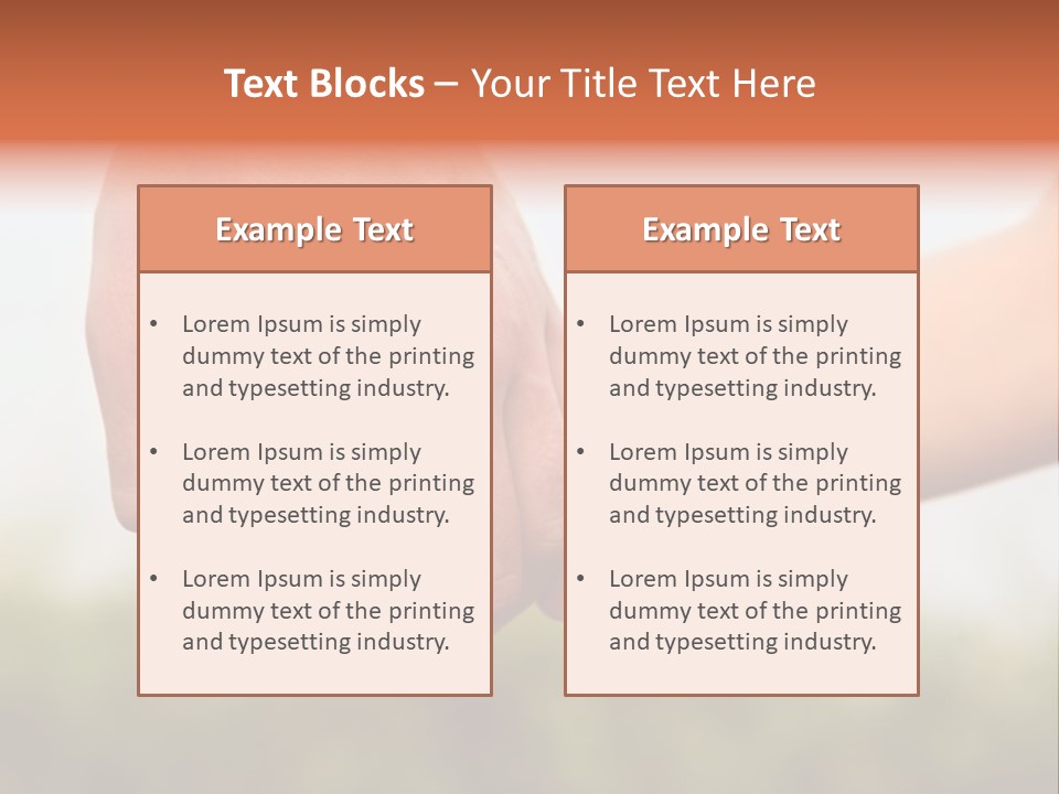 Little Holds Father PowerPoint Template