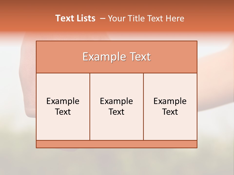 Little Holds Father PowerPoint Template