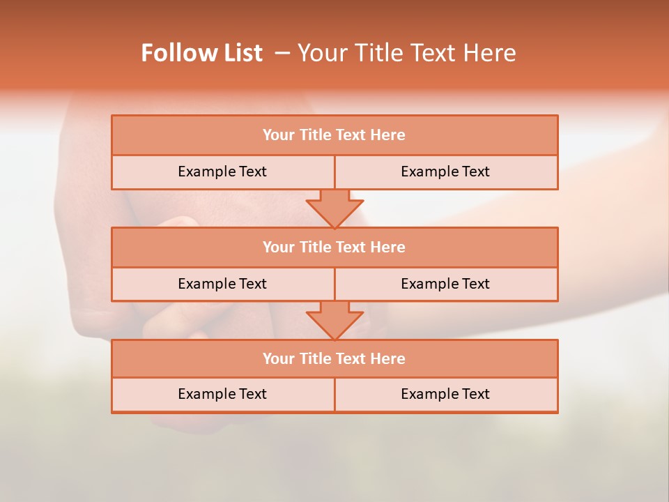 Little Holds Father PowerPoint Template
