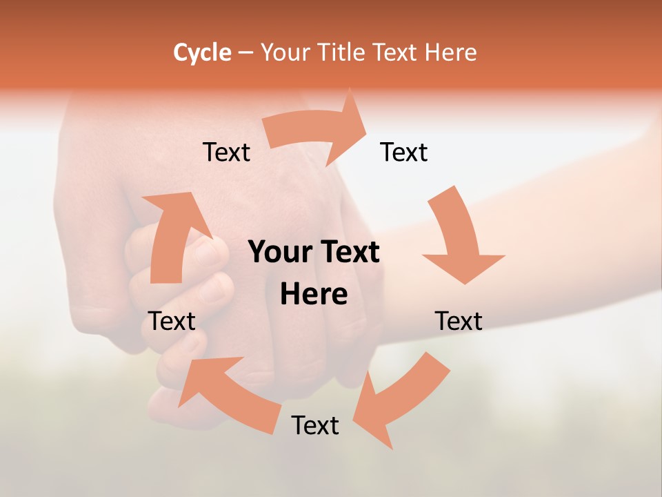 Little Holds Father PowerPoint Template