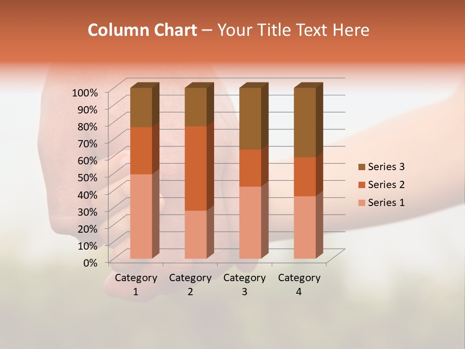 Little Holds Father PowerPoint Template