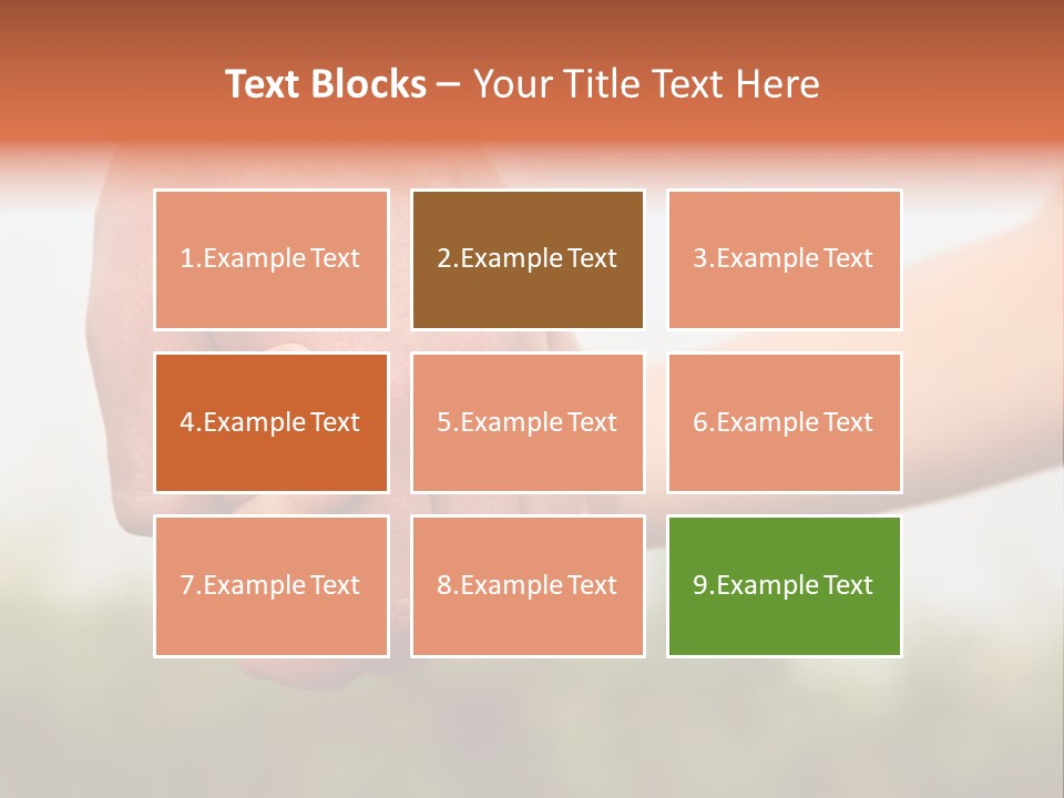 Little Holds Father PowerPoint Template