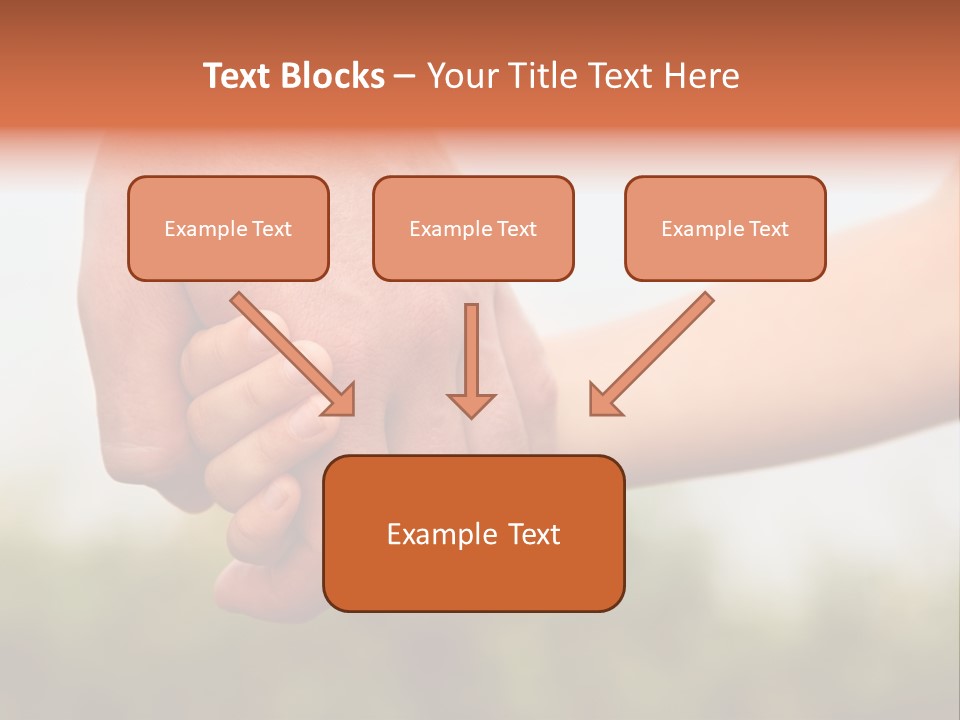Little Holds Father PowerPoint Template