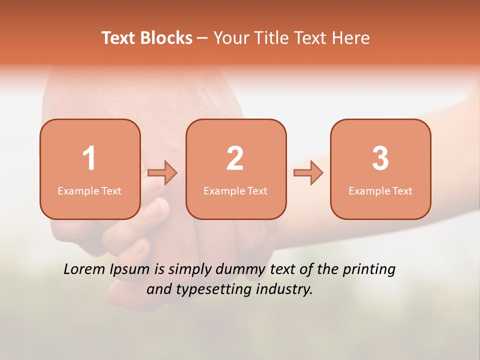 Little Holds Father PowerPoint Template