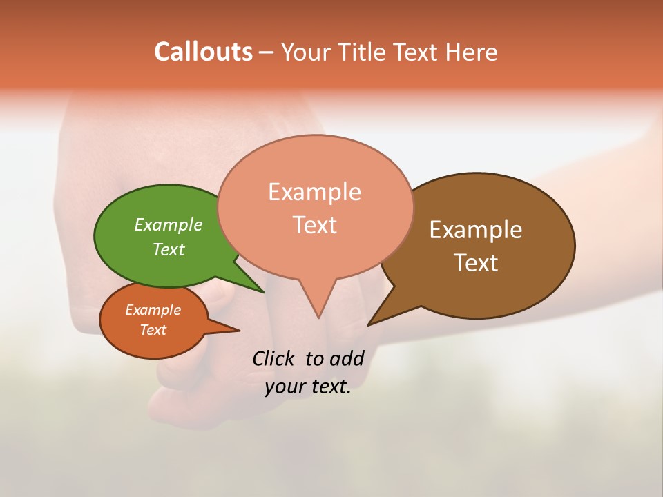 Little Holds Father PowerPoint Template