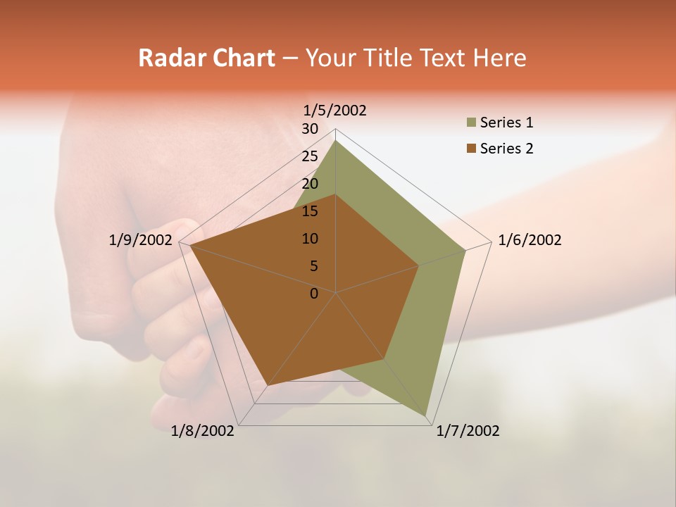 Little Holds Father PowerPoint Template
