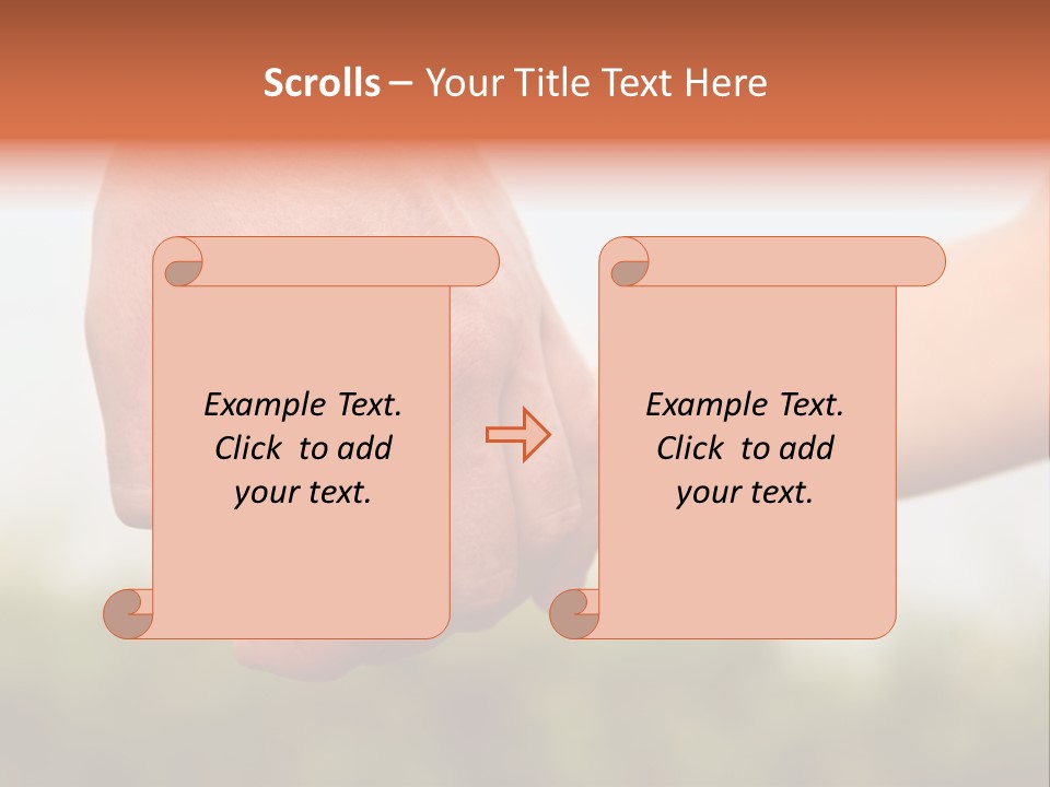 Little Holds Father PowerPoint Template