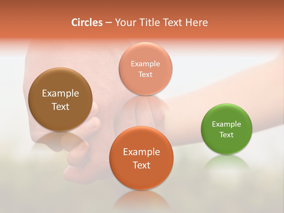 Little Holds Father PowerPoint Template