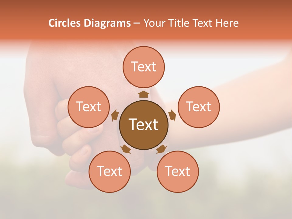 Little Holds Father PowerPoint Template