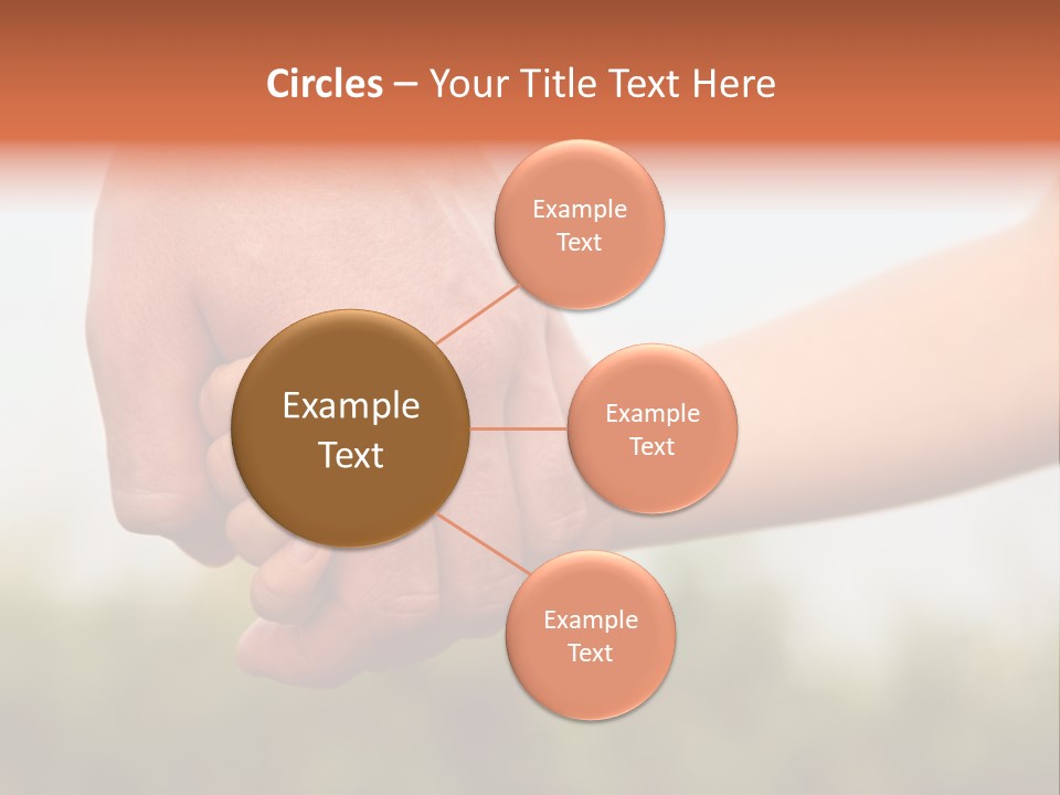 Little Holds Father PowerPoint Template