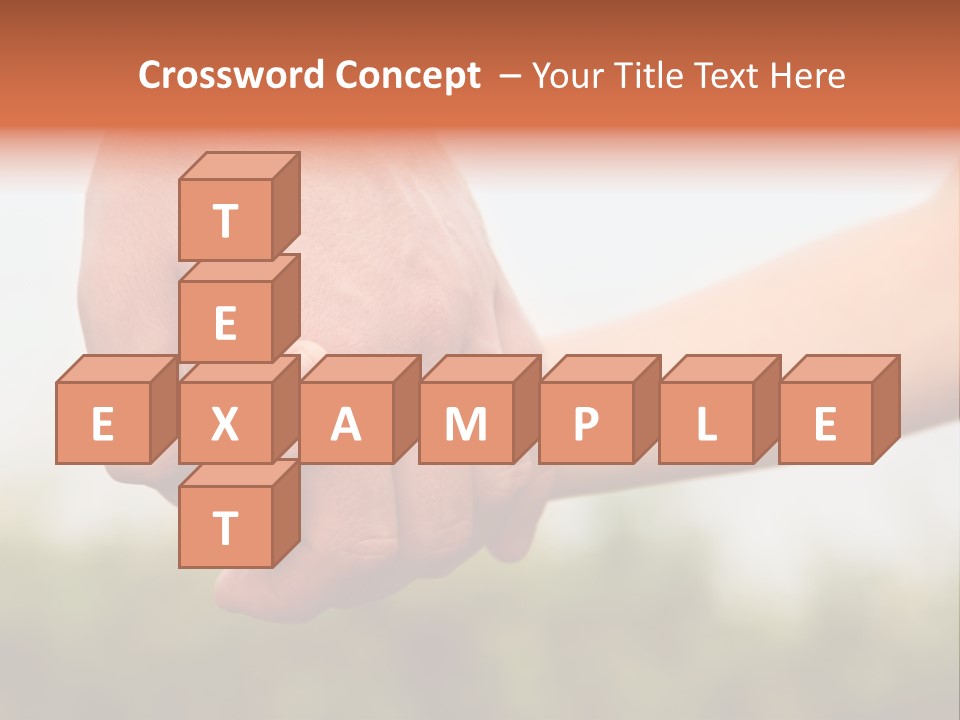 Little Holds Father PowerPoint Template