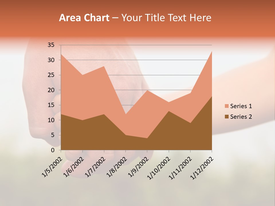 Little Holds Father PowerPoint Template