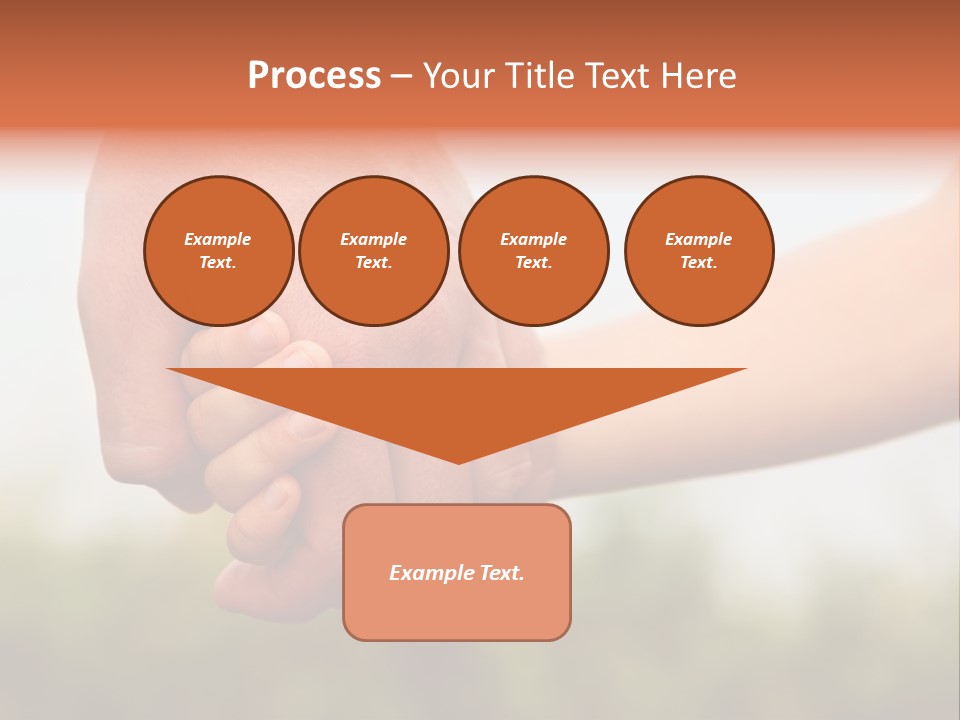 Little Holds Father PowerPoint Template
