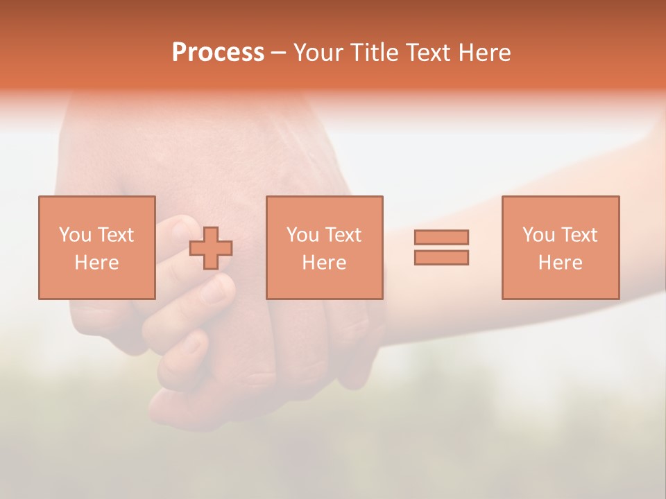 Little Holds Father PowerPoint Template