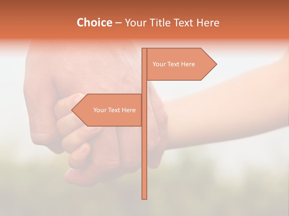 Little Holds Father PowerPoint Template