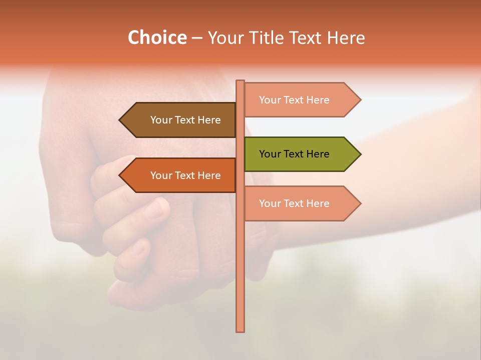 Little Holds Father PowerPoint Template