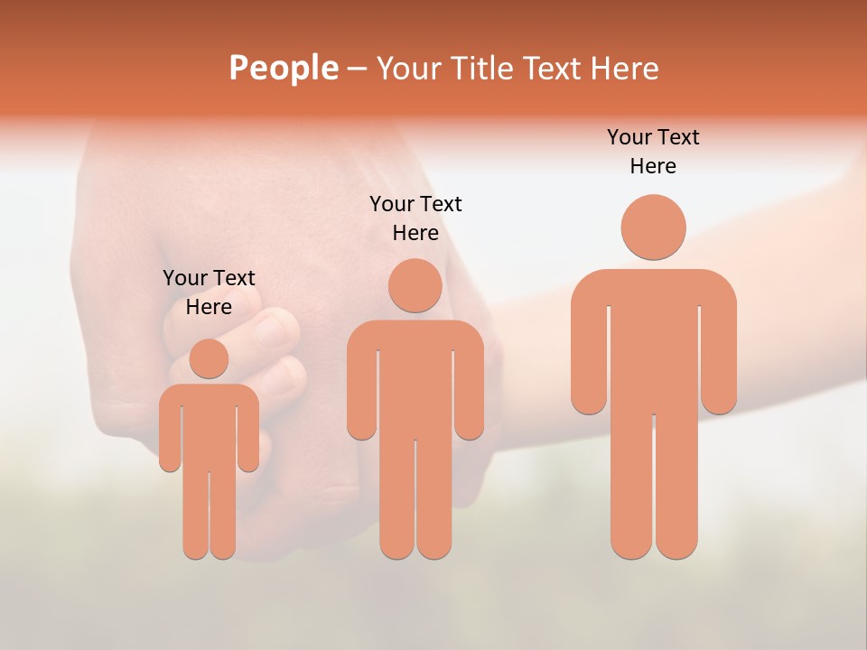 Little Holds Father PowerPoint Template