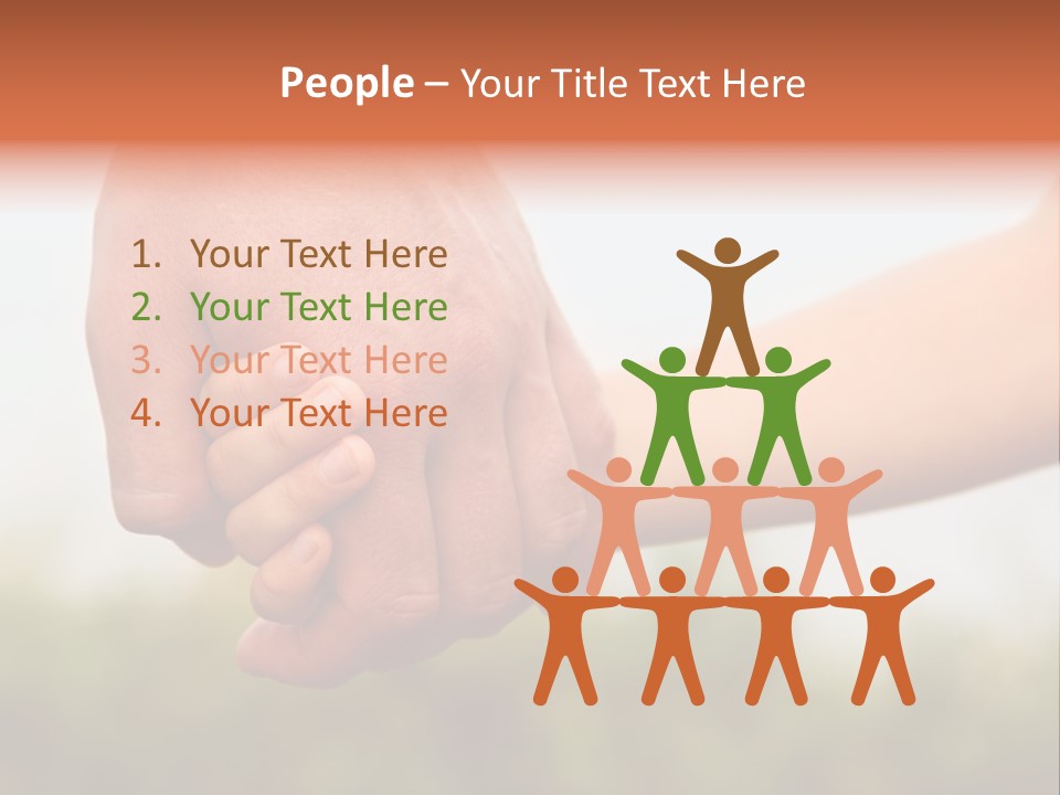 Little Holds Father PowerPoint Template