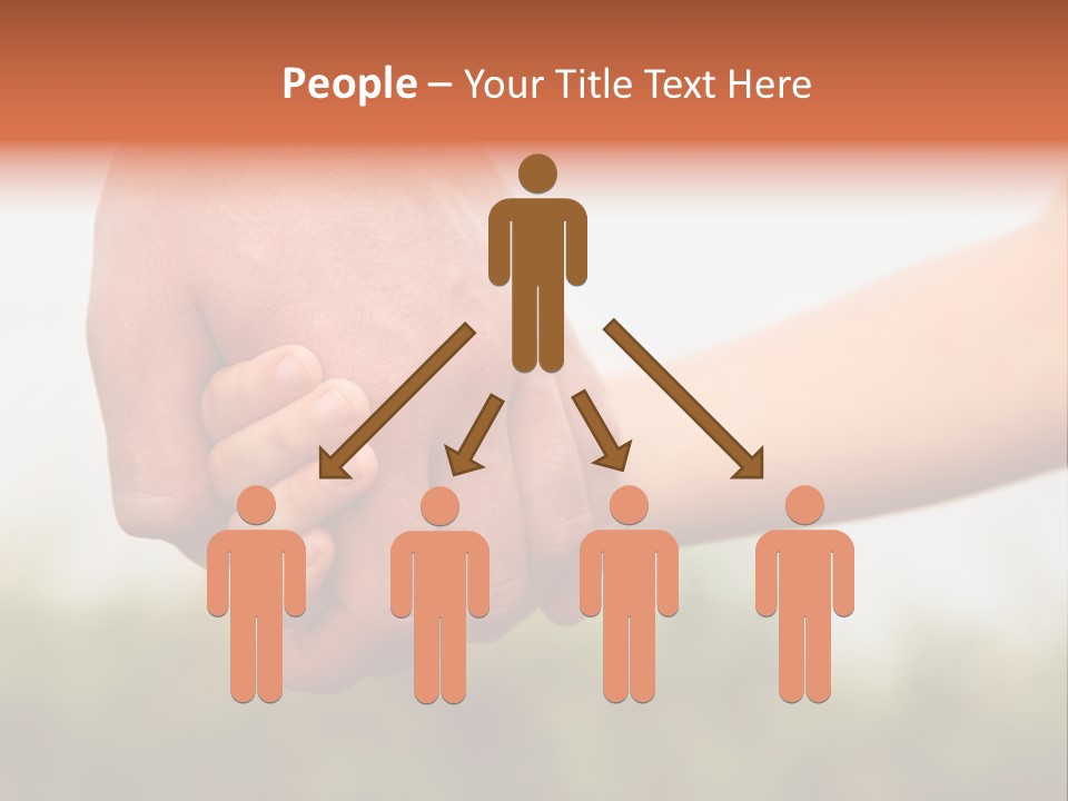 Little Holds Father PowerPoint Template