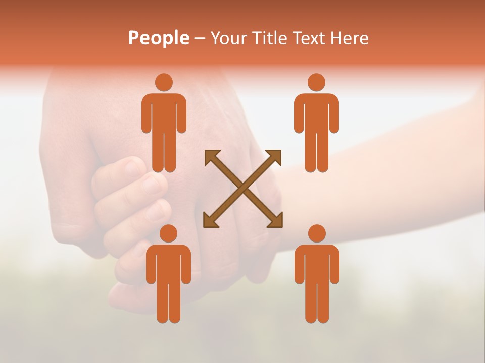 Little Holds Father PowerPoint Template