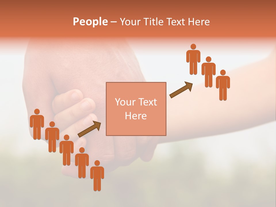 Little Holds Father PowerPoint Template