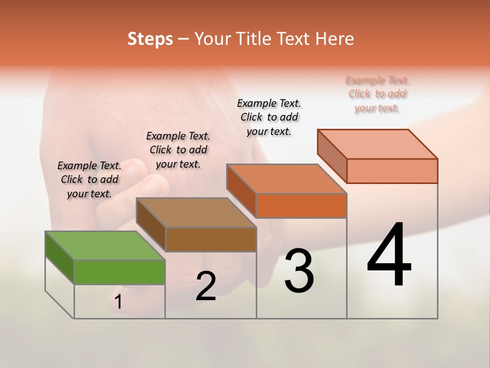 Little Holds Father PowerPoint Template