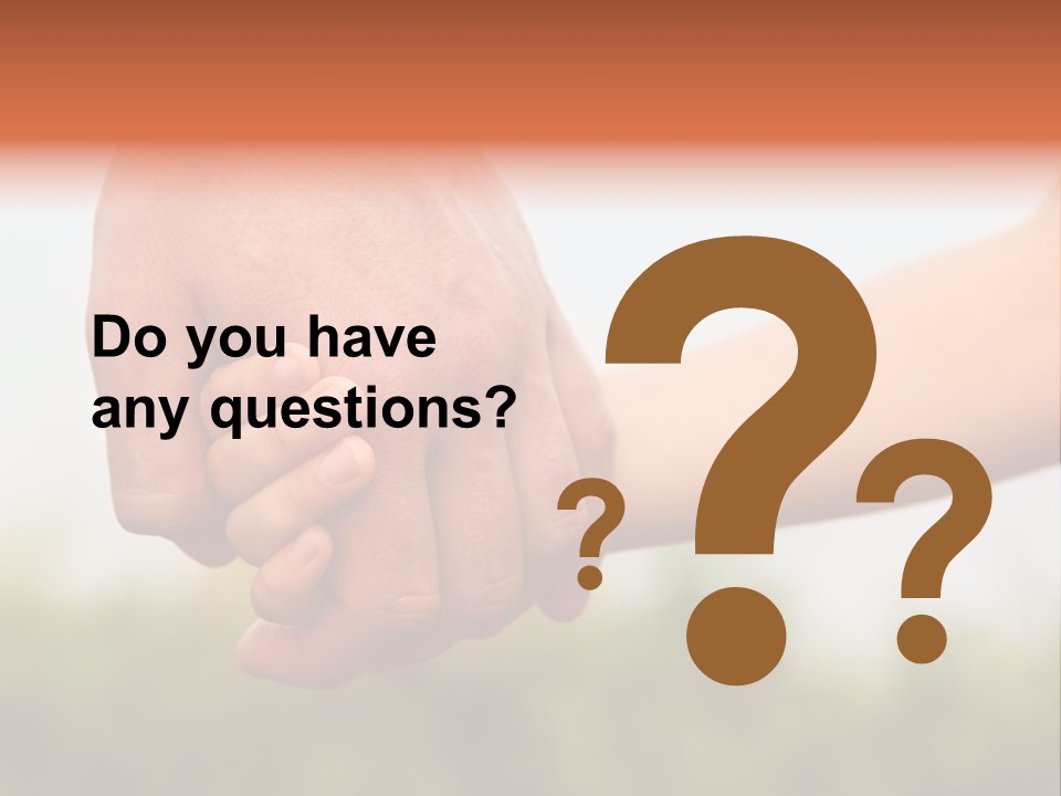 Little Holds Father PowerPoint Template