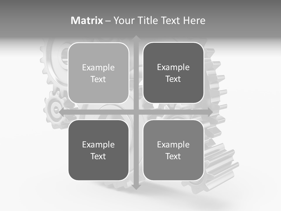 Connect Element Gearwheels PowerPoint Template
