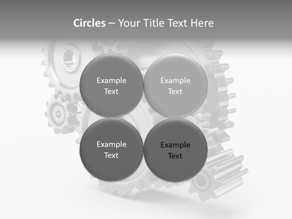Connect Element Gearwheels PowerPoint Template