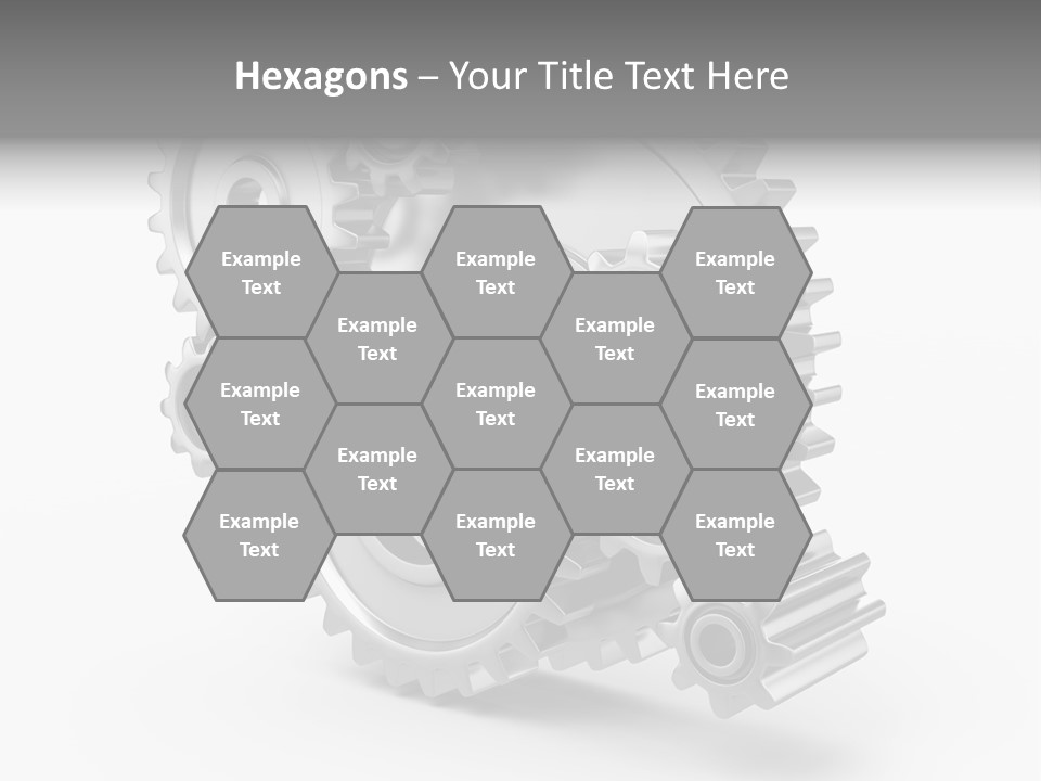 Connect Element Gearwheels PowerPoint Template