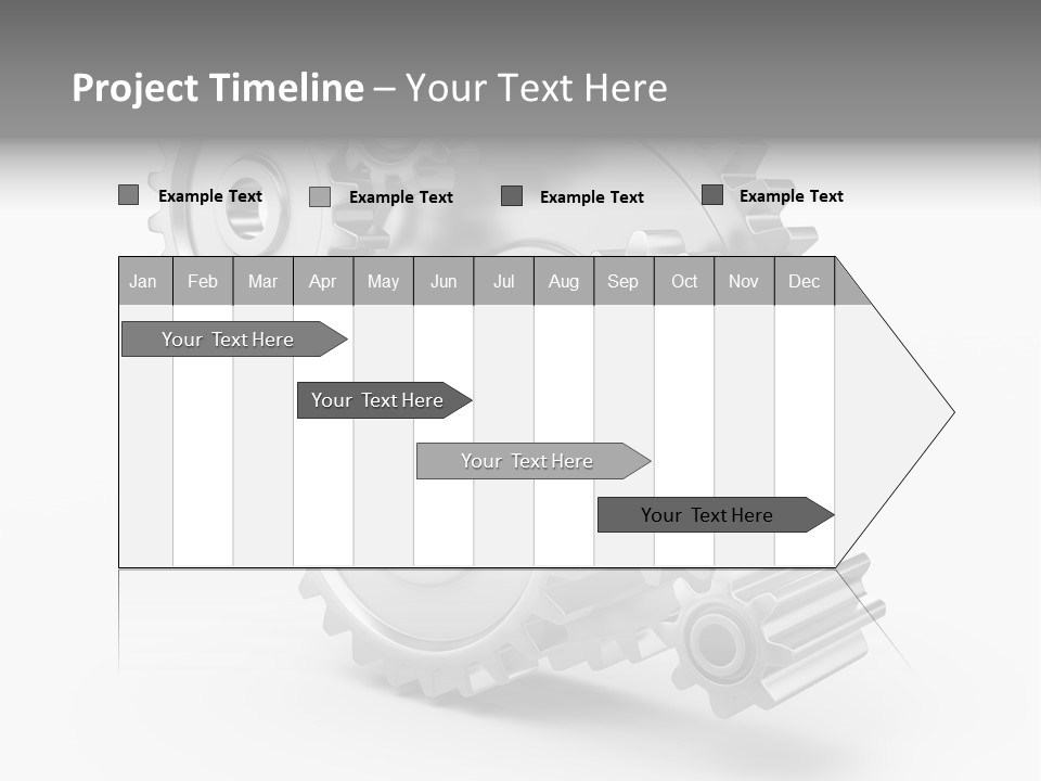 Connect Element Gearwheels PowerPoint Template