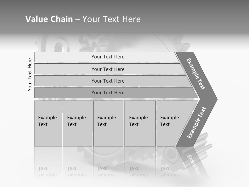 Connect Element Gearwheels PowerPoint Template