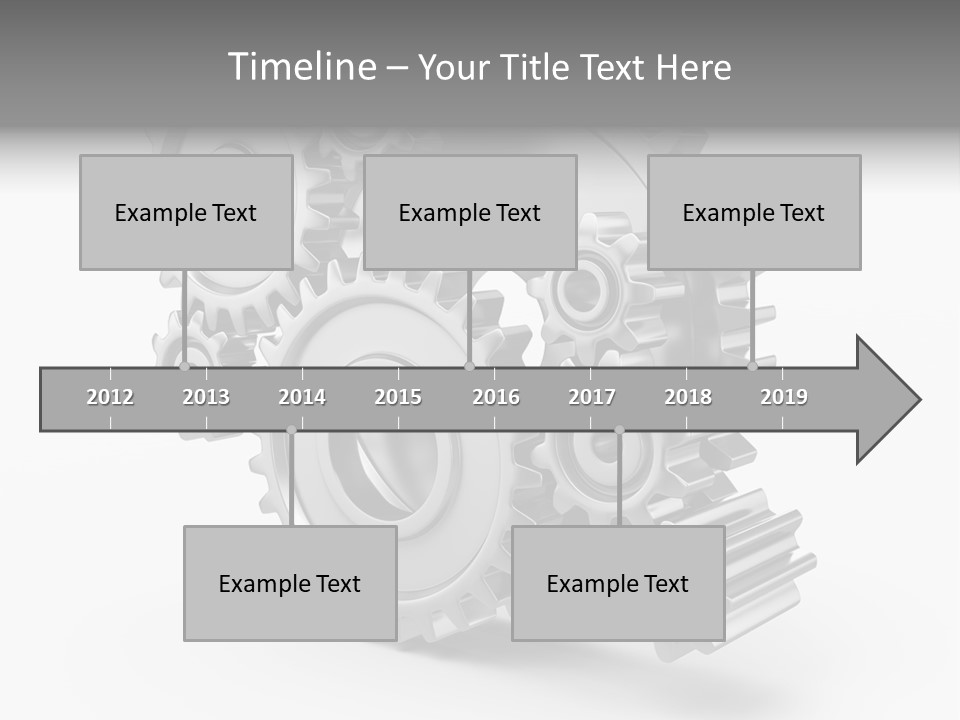 Connect Element Gearwheels PowerPoint Template