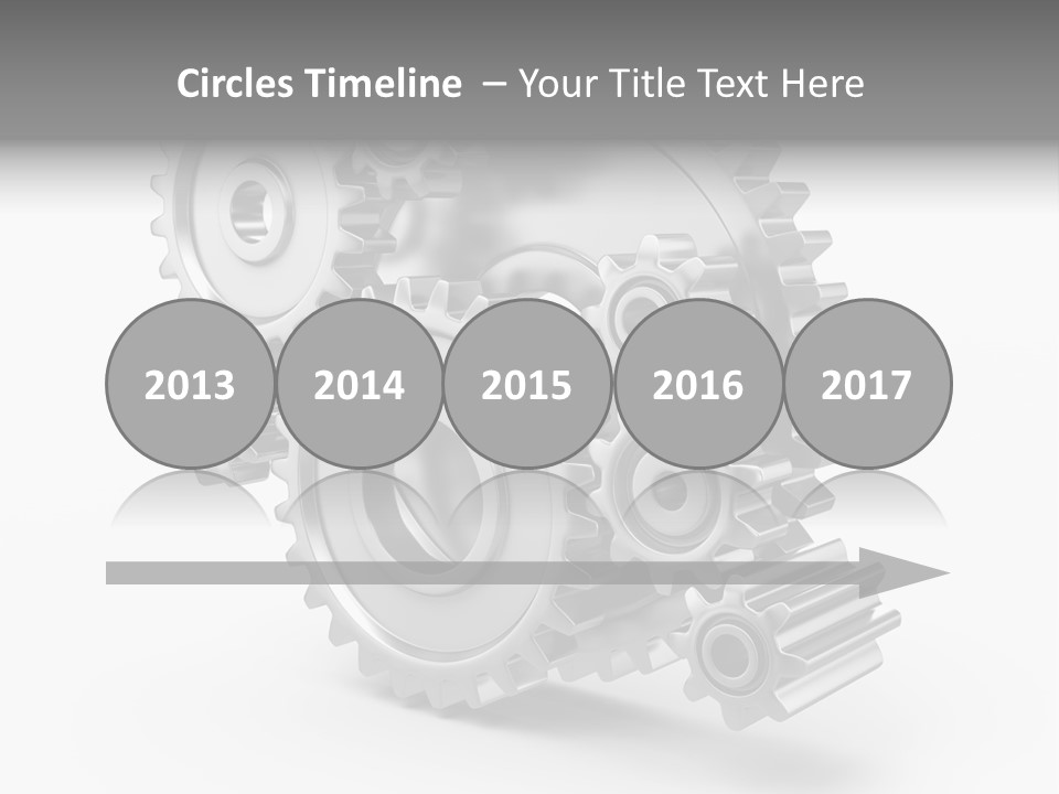 Connect Element Gearwheels PowerPoint Template