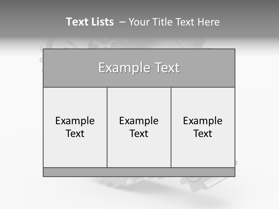 Connect Element Gearwheels PowerPoint Template