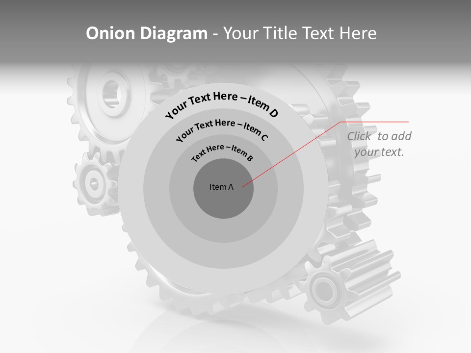 Connect Element Gearwheels PowerPoint Template