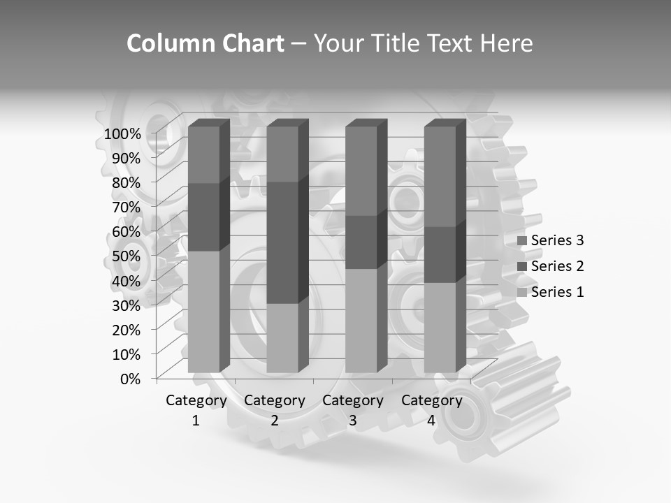 Connect Element Gearwheels PowerPoint Template