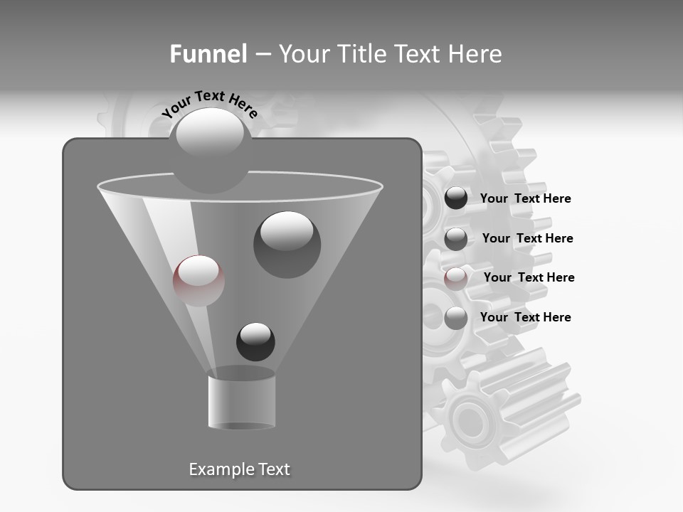 Connect Element Gearwheels PowerPoint Template