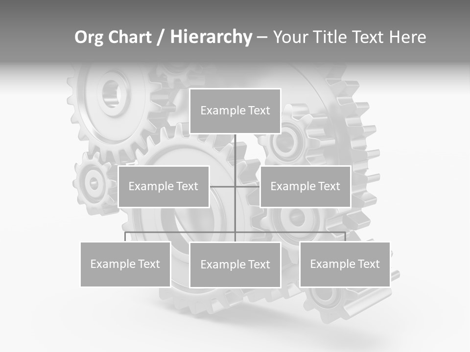 Connect Element Gearwheels PowerPoint Template