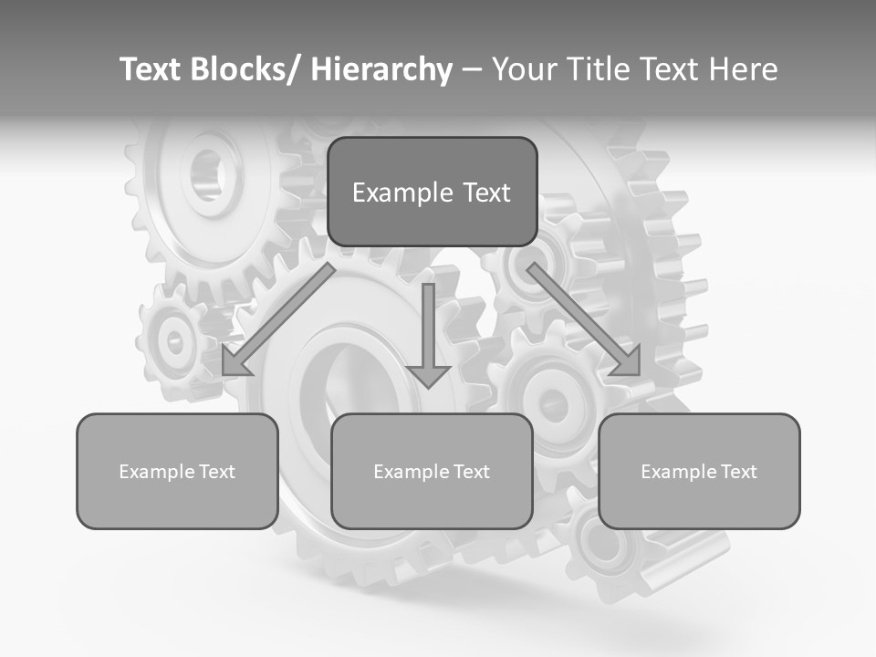 Connect Element Gearwheels PowerPoint Template