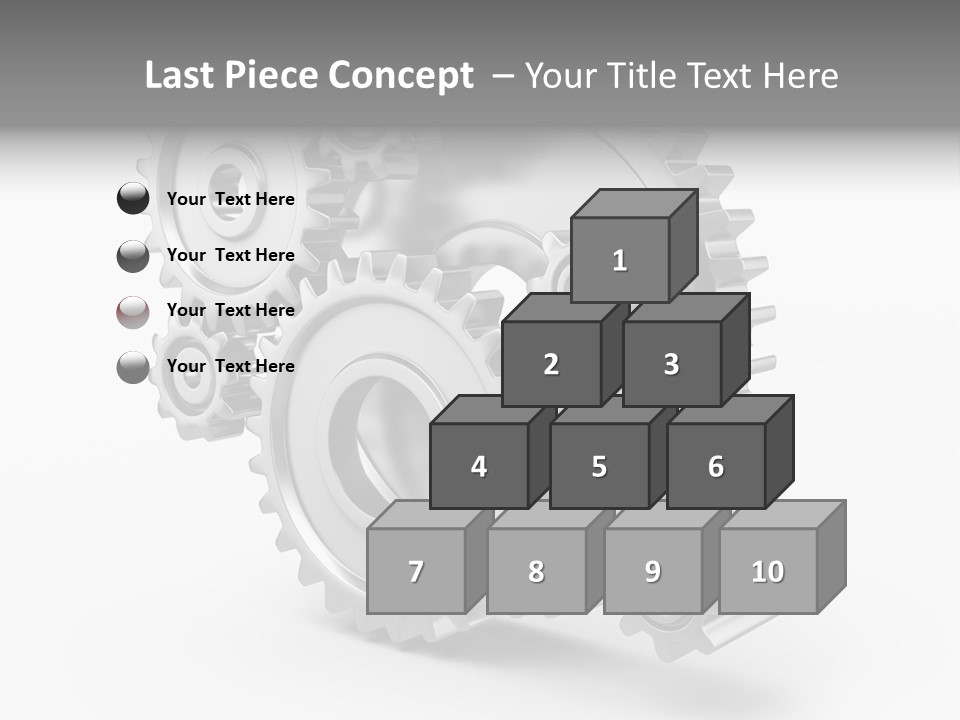 Connect Element Gearwheels PowerPoint Template