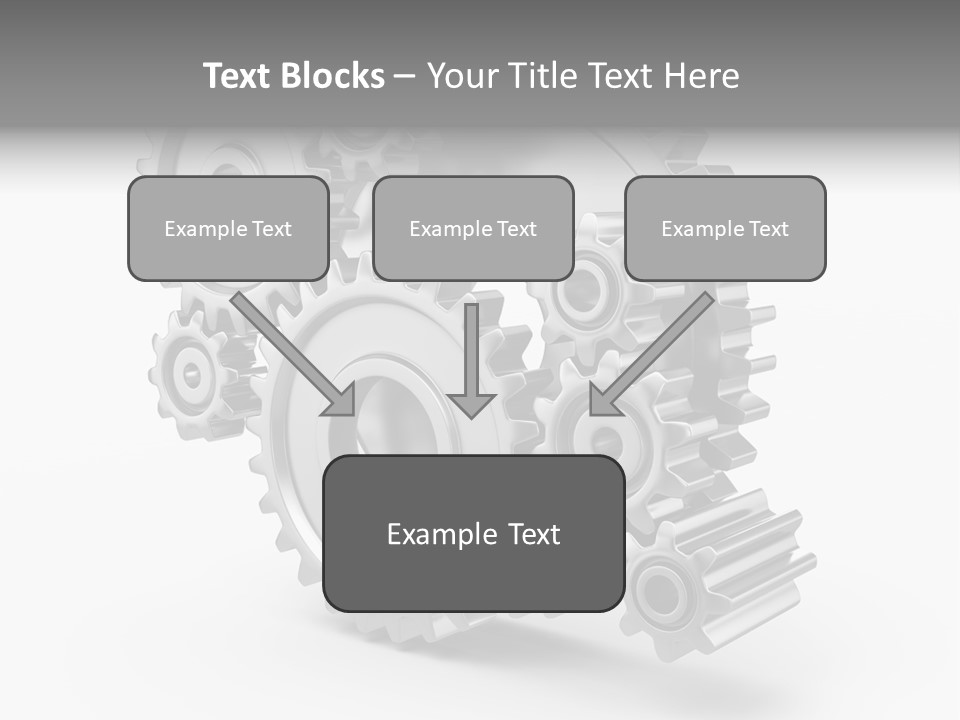 Connect Element Gearwheels PowerPoint Template