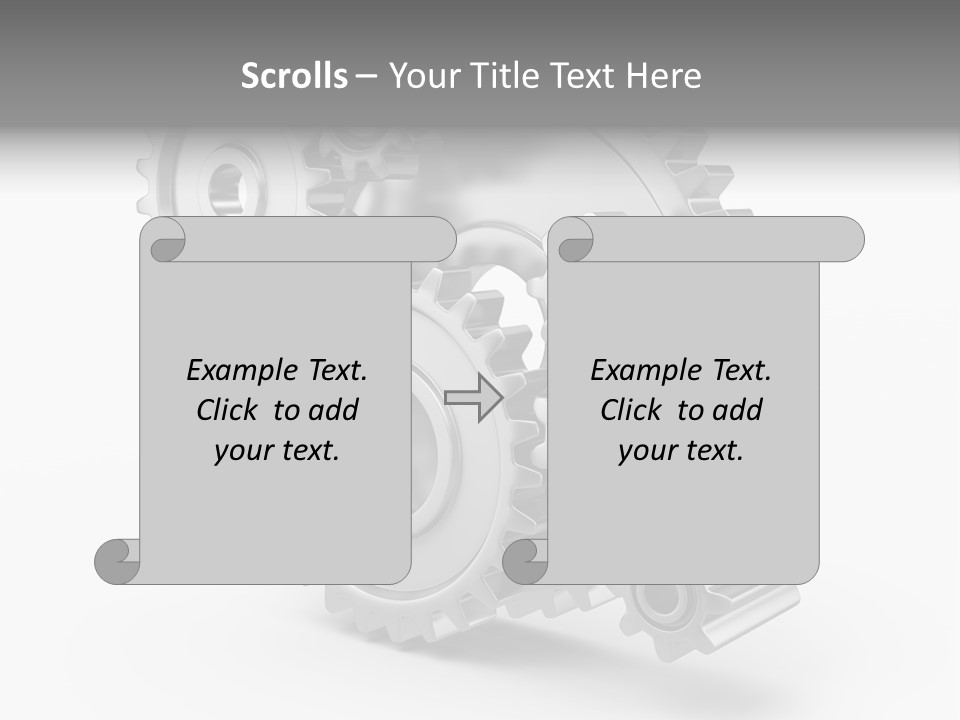 Connect Element Gearwheels PowerPoint Template