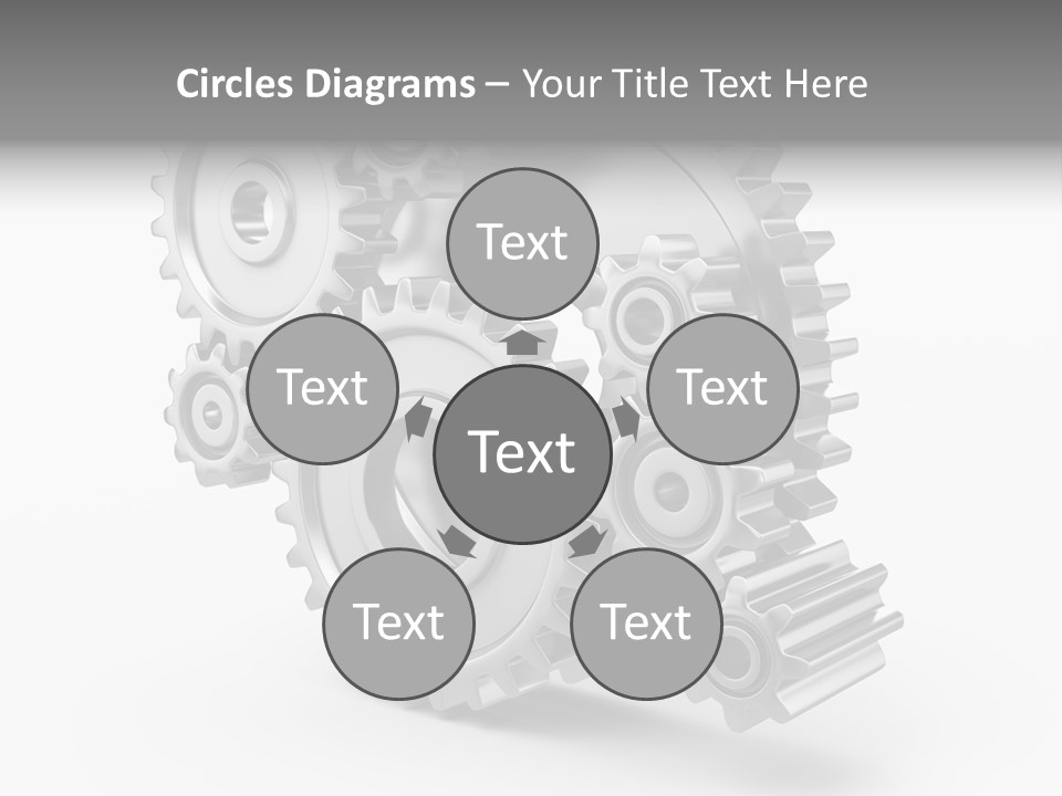 Connect Element Gearwheels PowerPoint Template