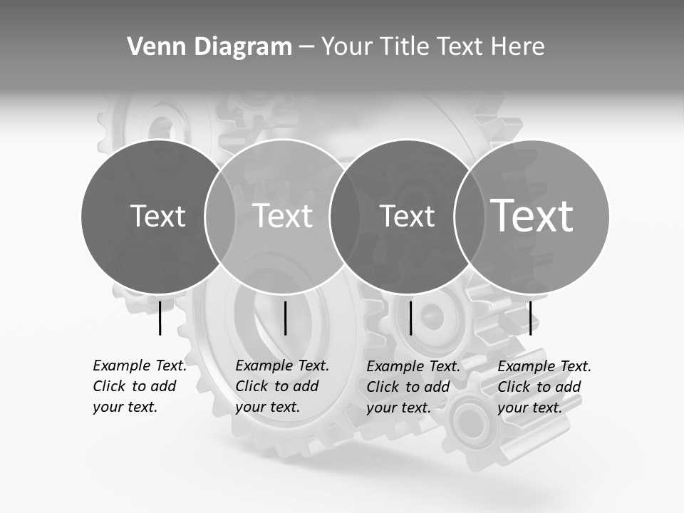 Connect Element Gearwheels PowerPoint Template