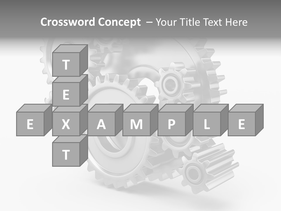 Connect Element Gearwheels PowerPoint Template
