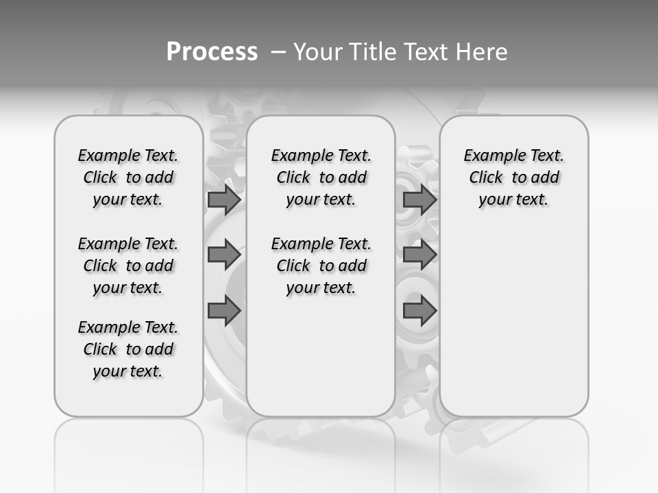 Connect Element Gearwheels PowerPoint Template