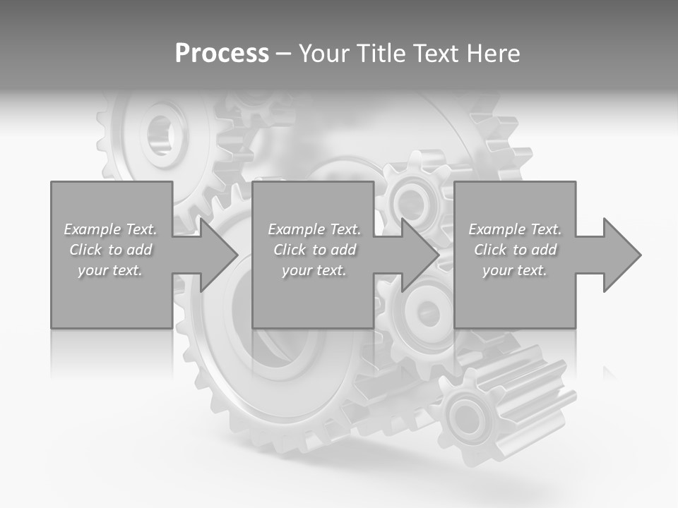 Connect Element Gearwheels PowerPoint Template
