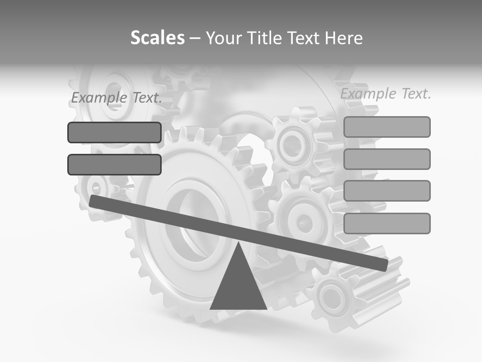 Connect Element Gearwheels PowerPoint Template