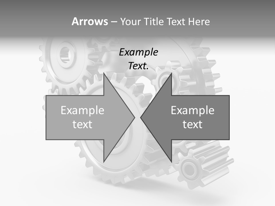 Connect Element Gearwheels PowerPoint Template